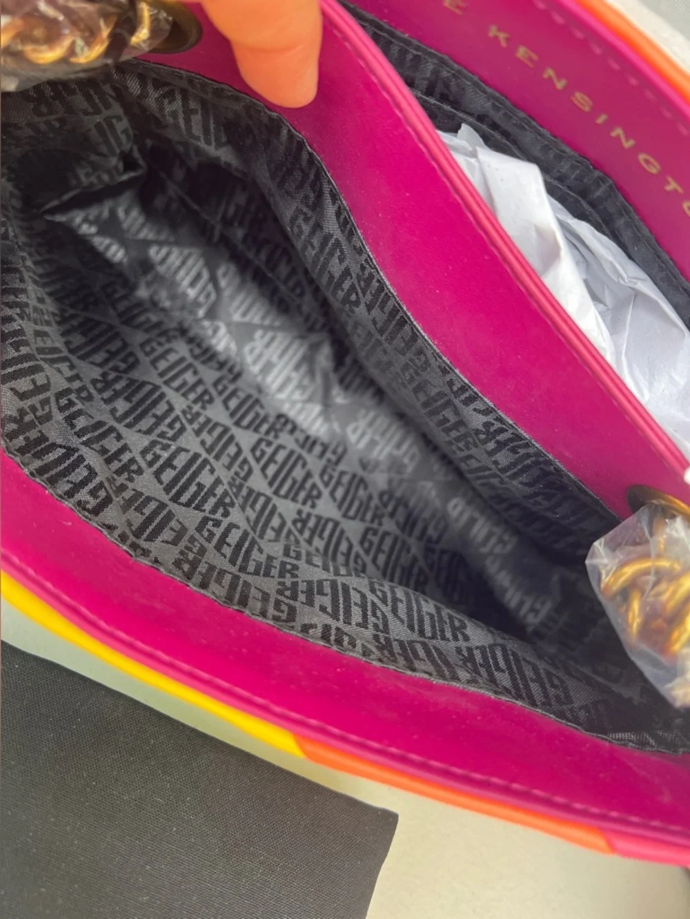 KURT GEIGER Kensington Rainbow Leather convertible bag - Picture 16 of 16